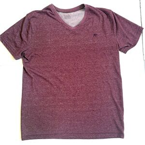 Abercrombie & Fitch Men's Burgundy V Neck T-shirt Size Large